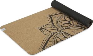 Gaiam Cork Yoga Mat With Non-Slip Backing
