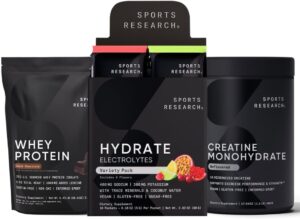 Sports Research Creatine Monohydrate And Dutch Chocolate Whey