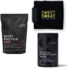 Sports Research Creatine Monohydrate, Chocolate Whey Protein, Waist Trimmer