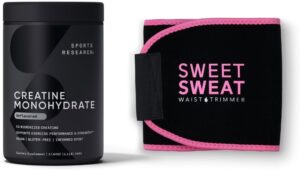 Sports Research Creatine Monohydrate & Waist Trimmer - Medium