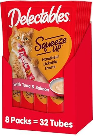 Hartz Delectables Squeeze Up Cat Treats, Tuna & Salmon