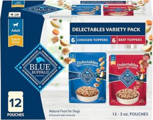 Blue Buffalo Delectables Wet Dog Food Toppers Variety Pack