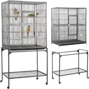 Yaheetech Detachable Parrot Cage With Stand