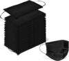 Wecolor Disposable 3 Ply Earloop Face Masks (Black)