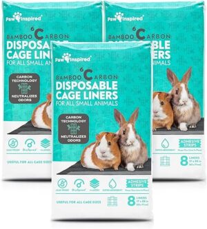 Paw Inspired Disposable Guinea Pig Cage Liners Pee Pads