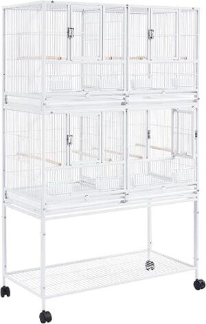 Yaheetech Divided Breeder Bird Cage with Stand