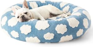 LE SURE Donut Small Dog Bed - Round Cat Bed