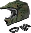 TCMT DOT Motocross Youth Full Face Helmet Combo