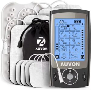 AUVON Dual Channel TENS Unit Muscle Stimulator