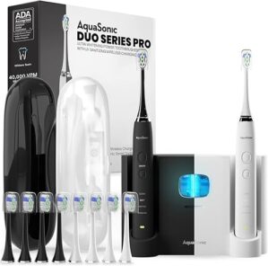 Aquasonic Duo Pro Ultra Whitening Electric Toothbrushes