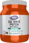 NOW Foods Egg White Protein, 16g With BCAAs Unflavored