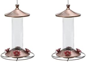 Perky-Pet Elegant Copper Glass Hummingbird Feeder – 710B