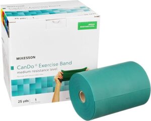 McKesson Exercise Resistance Band – Medium Green, 5in x 25yd
