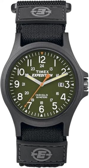 Timex Expedition Acadia Green/Black Velcro Strap Watch TW4B00100