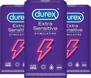 Durex Extra Sensitive Stimulating Condoms 12ct