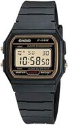 Casio F91WG-9 Men’s Retro Black Gold Watch
