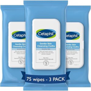 Cetaphil Face And Body Wipes, Gentle Cleansing Cloths