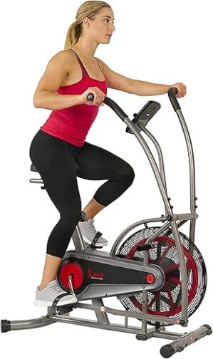 Sunny Health & Fitness Fan Bike Trainer With Digital Monitor