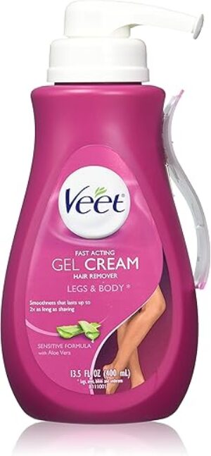 Veet Fast Acting Gel Cream Hair Remover, 13.50 oz (Pack of 2)