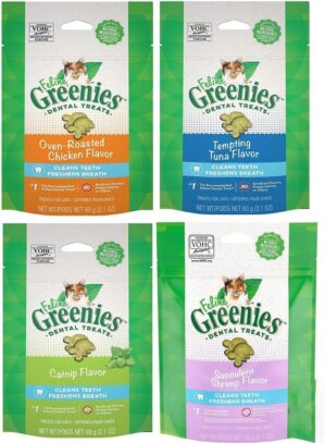 Greenies Feline Dental Cat Treat Variety Bundle