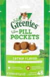 Greenies Feline Pill Pockets Catnip Treats, 1.6 oz