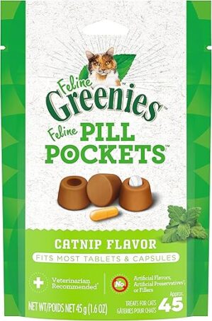 Greenies Feline Pill Pockets Catnip Treats, 1.6 oz