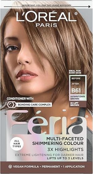 L'Oreal Paris Feria Multi-Faceted Shimmering Hair Color, B61