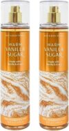 Bath & Body Works Fine Fragrance Mist, 2 Bottles, Warm Vanilla Sugar