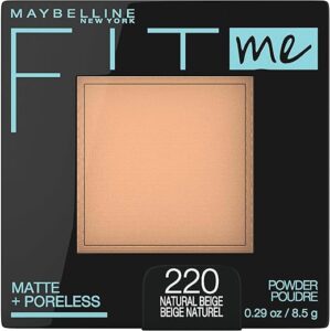 MAYBELLINE Fit Me Matte + Poreless Powder, Natural Beige