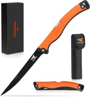 KastKing Folding Fillet/Fishing/Camping Knife, Razor Sharp Blade