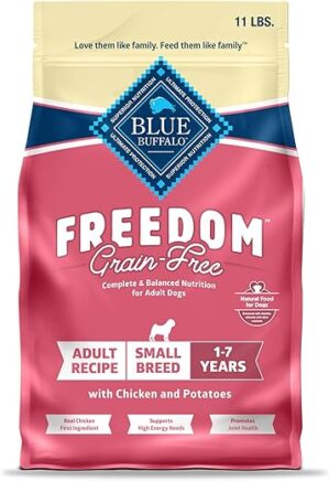 Blue Buffalo Freedom Grain-Free Small Breed Dog Food, Chicken, 11-lb. Bag