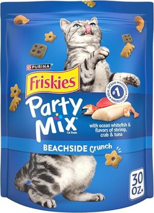 Purina Friskies Cat Treats, Beachside Crunch – 30 oz