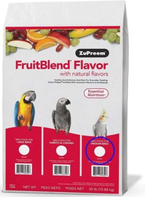 ZuPreem FruitBlend Bird Food For Medium Birds
