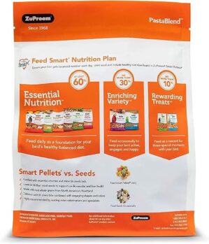 ZuPreem FruitBlend & PastaBlend Food Pack For Medium Birds