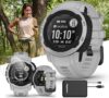 PlayBetter Garmin Instinct 2S Solar GPS Smartwatch Bundle
