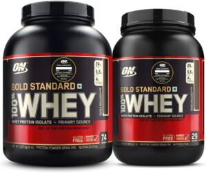 Optimum Nutrition Gold Standard 100% Whey Protein - Double Rich Chocolate, 5 Lbs
