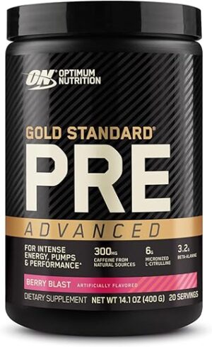 Optimum Nutrition Gold Standard Pre Workout Advanced, Berry Blast