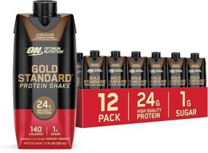 Optimum Nutrition Gold Standard Protein Shake, Chocolate, 11 Fl Oz