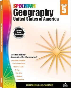 Grade 5 US Geography Workbook, Ages 10-11