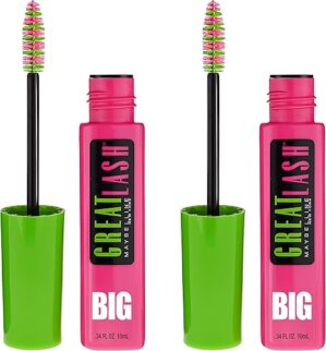 MAYBELLINE Great Lash Big Washable Mascara, Brownish Black