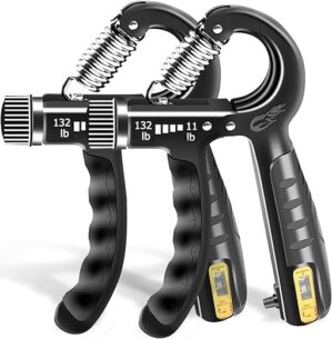 FLYFE Grip Strength Trainer, 2 Pack, Adjustable Resistance