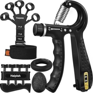 Haiplsh Grip Strength Trainer Kit (5 Pack)