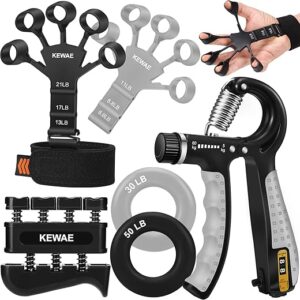 KEWAE Grip Strength Trainer Kit 6 Pack