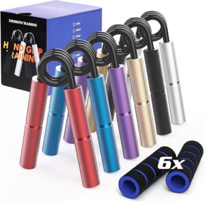 Demiwise Grip Strength Trainer Set, Metal Hand Gripper
