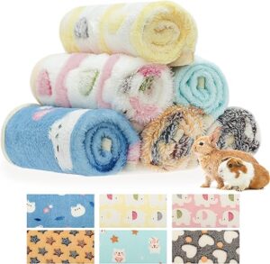 CUSOZWO Guinea Pig Blankets - 6 Pack Fleece