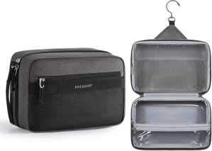 BAGSMART Hanging Water-resistant Toiletry Bag, Black