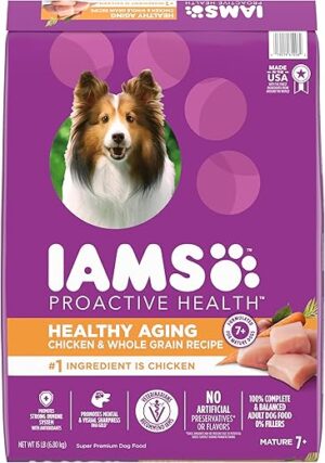 Iams Healthy Aging Adult Dog Food, 15 lb