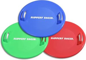 Slippery Racer Heavy-Duty Downhill Winter Saucer Sled