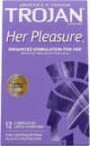 TROJAN Her Pleasure Sensations Lubricated Condoms
