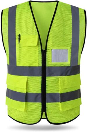 HYCOPROT High Visibility Mesh Reflective Safety Vest